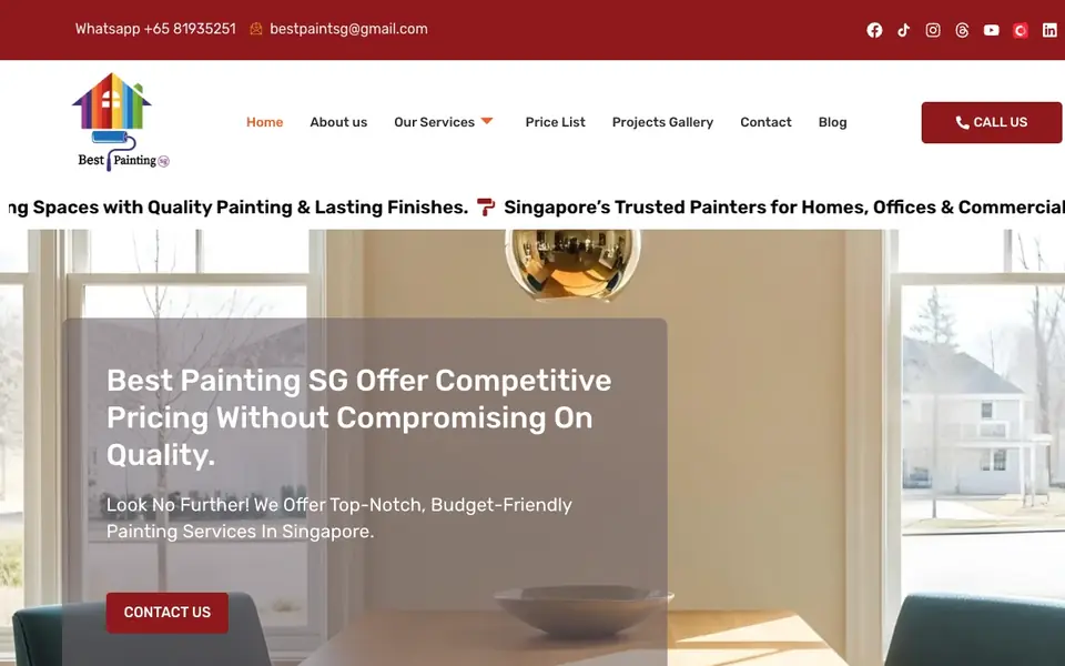 Best Painting SG website homepage, 4 Oct 2026