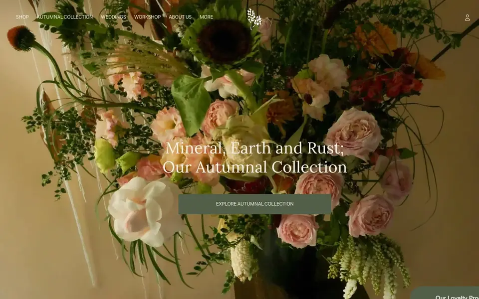 Charlotte Puxley Flowers website homepage, 4 Oct 2026