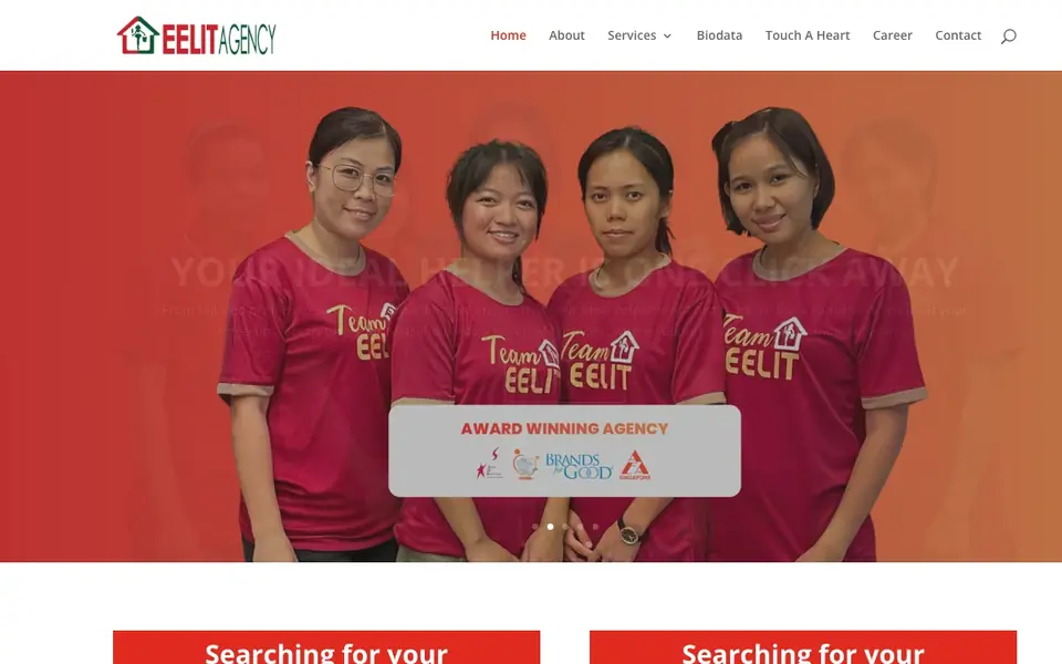 EELIT Agency website homepage, 4 Oct 2026