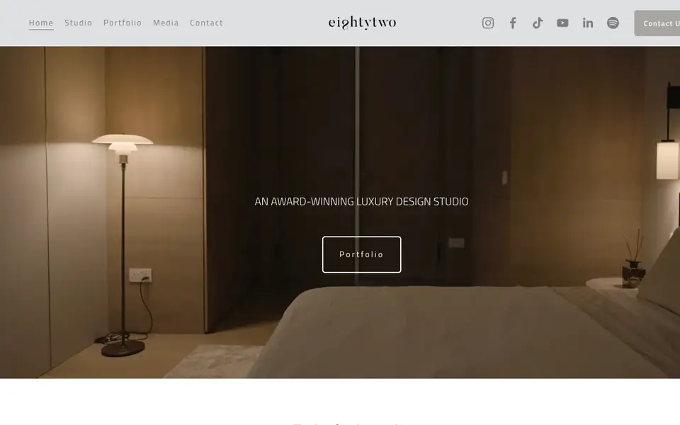 EightyTwo website homepage, 4 Oct 2026