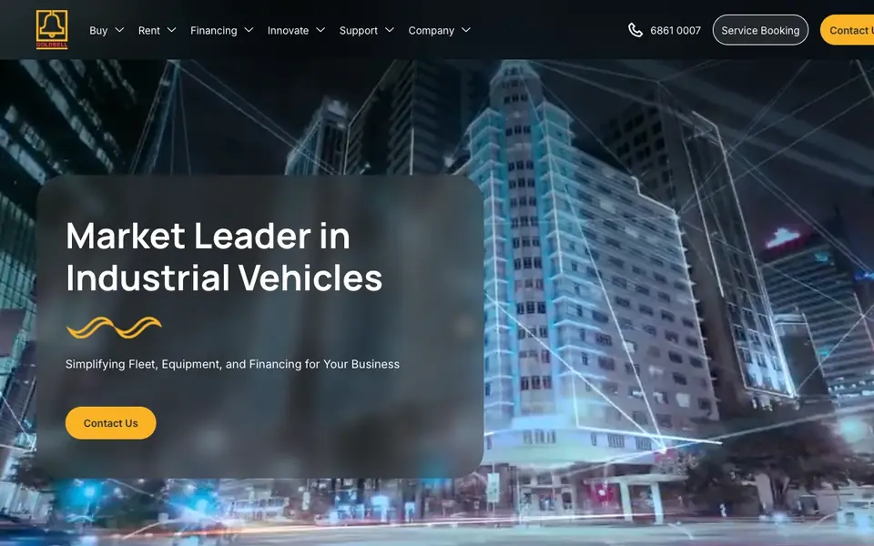 Goldbell website homepage, 4 Oct 2026