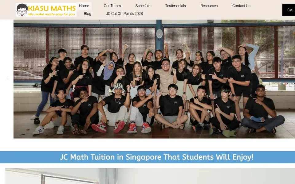 Kiasu Maths website homepage, 4 Oct 2026