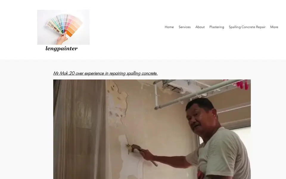 Lengpainter website homepage, 4 Oct 2026