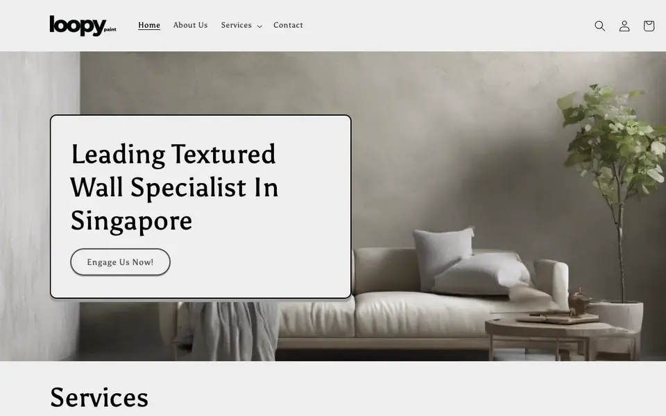 Loopy Paint website homepage, 4 Oct 2026