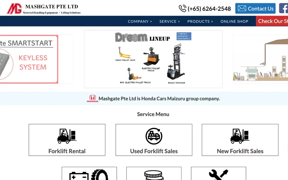 MASHGATE Pte Ltd website homepage, 4 Oct 2026