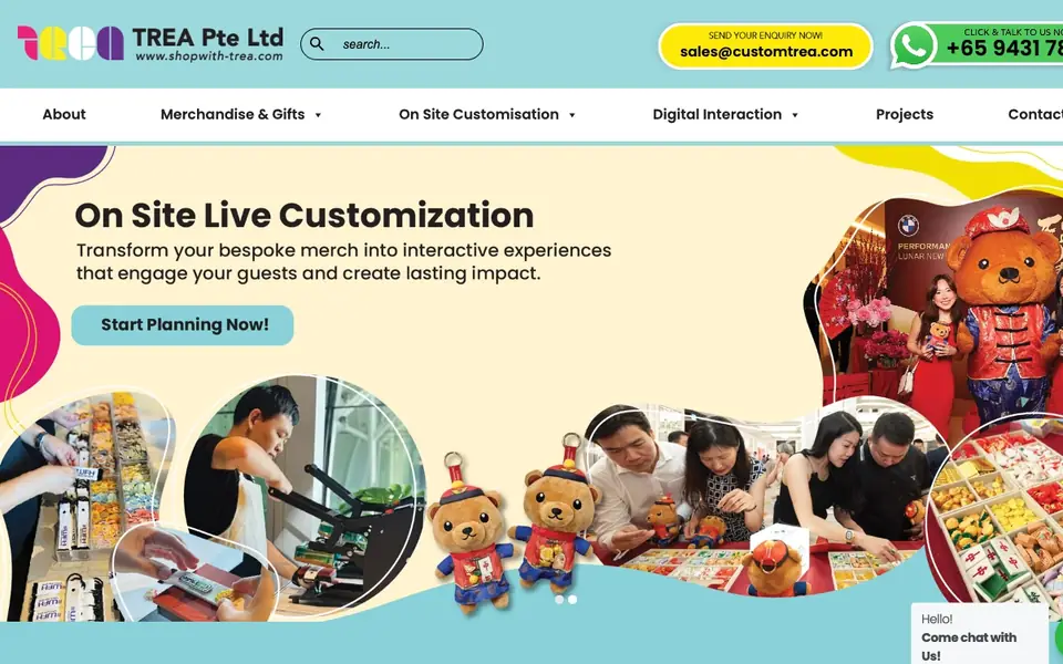 TREA website homepage, 4 Oct 2026