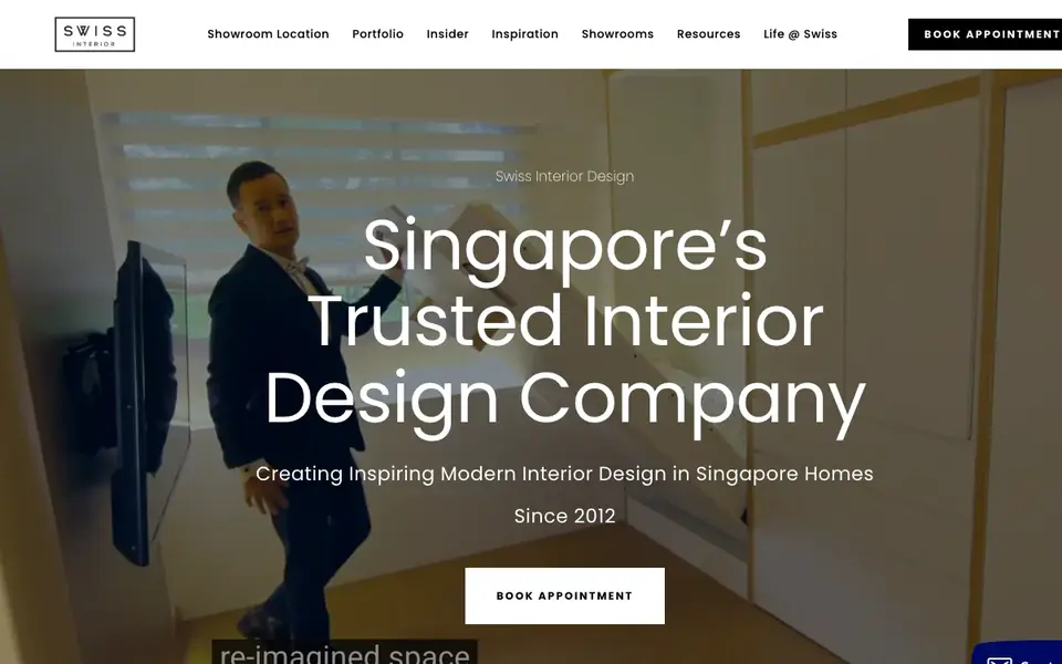 Swiss Interior website homepage, 4 Oct 2026