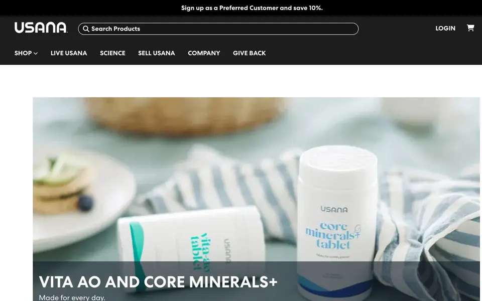 USANA Singapore | USANA Health Sciences website homepage, 4 Oct 2026