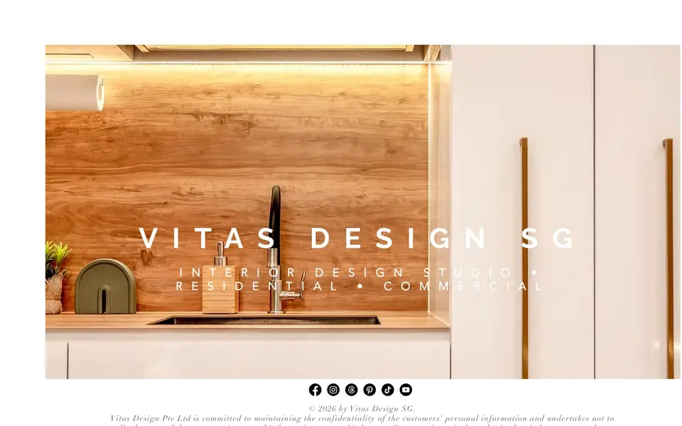 Vitas Design website homepage, 4 Oct 2026