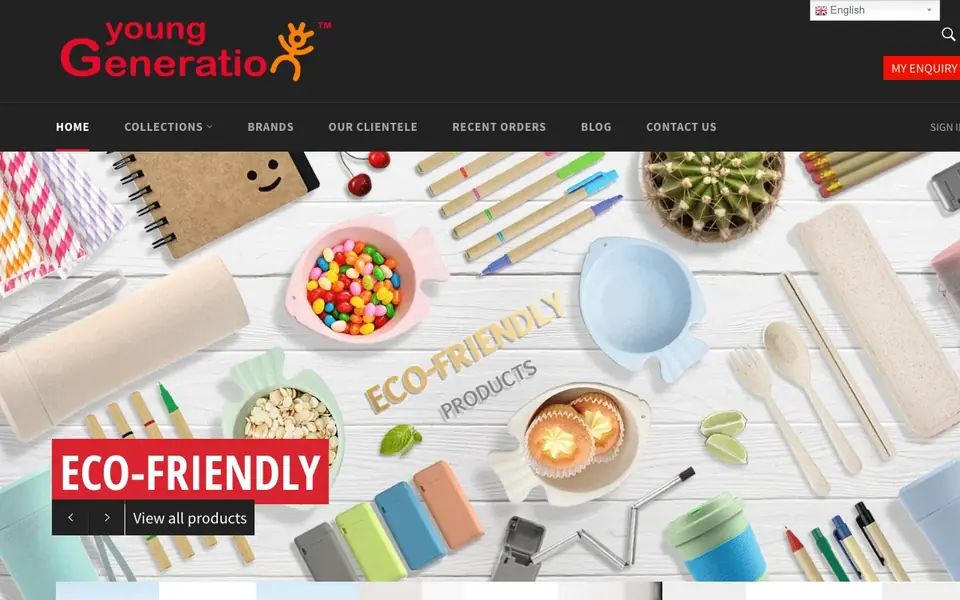 Young Generation website homepage, 4 Oct 2026