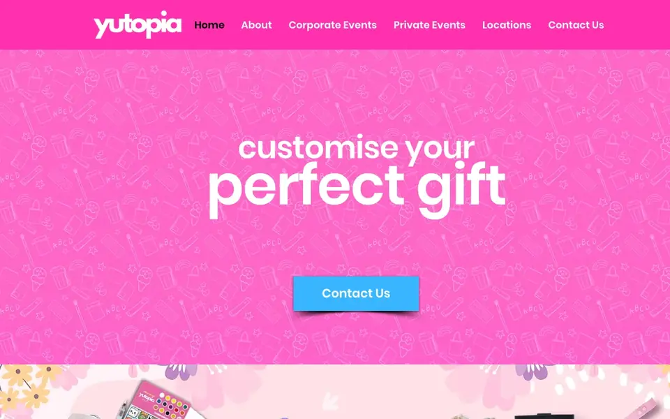Yutopia website homepage, 4 Oct 2026