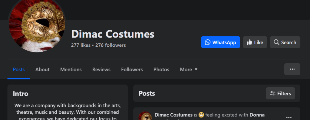 Dimac Costume