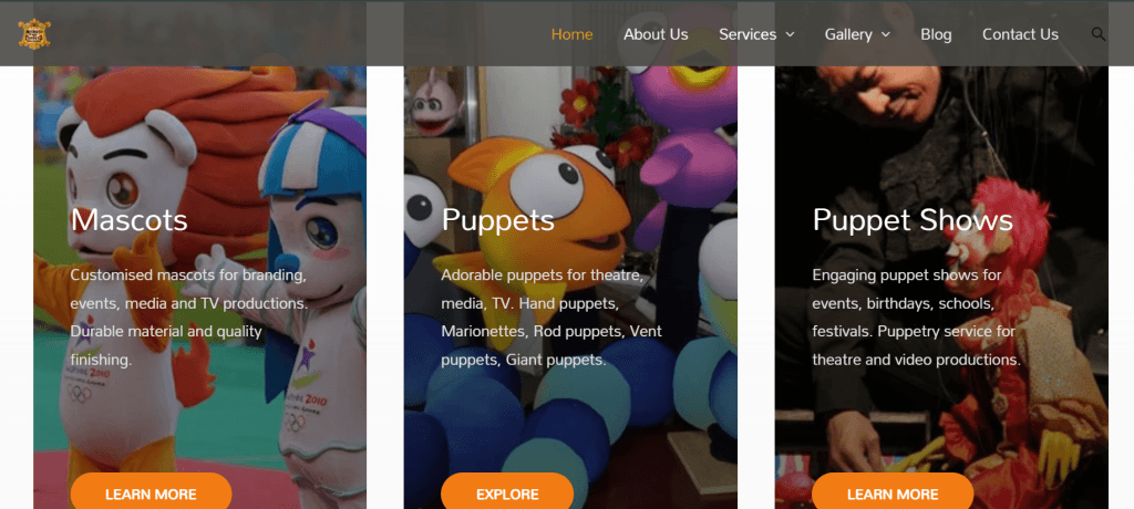 Mascots And Puppets Specialists